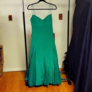 LA LIGNE Luca Dress Kelly Green size M Silk, New With Tags